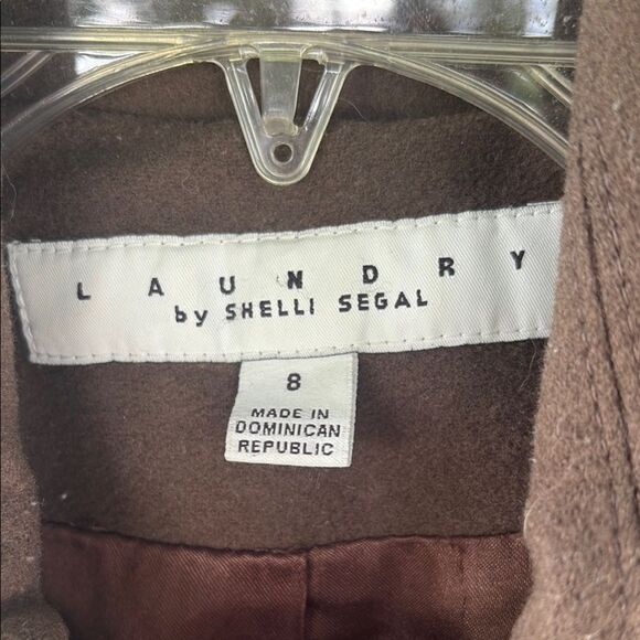 Laundry By Shelli Segal Brown Trench Coat with Utilitarian Design - Picture 2 of 9